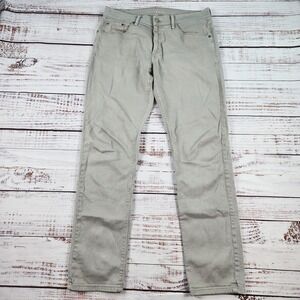 Mott & Bow Mercer Slim Jeans Mens 34x32 Gray Cotton Twill Comfort Stretch Pants